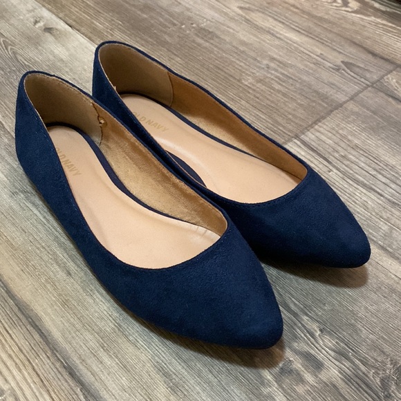Old Navy Shoes - Old Navy Dark Navy Blue Flats 6